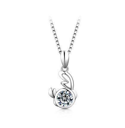 Fortune Lotus 12 Constellation Pendant 925 Silver 1 Karat Moissanite Twelve Constellations Necklace Female – Necklace for tags