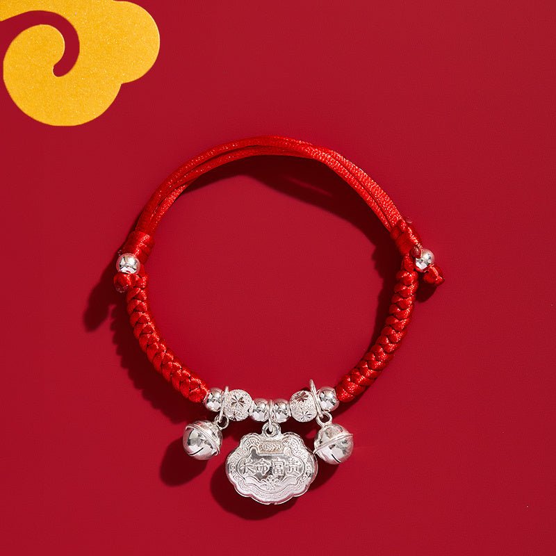 Fortune Lotus Baby Red Rope Bracelet with Pig Pendant – Mahogany &amp; Auditory Ossicle Talisman for Protection – Bracelet for tags