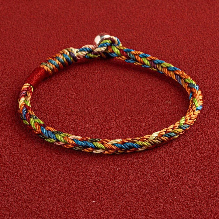 Fortune Lotus Dragon Boat Festival Lucky Rope Bracelet – Colorful Hand - Woven Design for Protection &amp; Blessings – Bracelet for tags