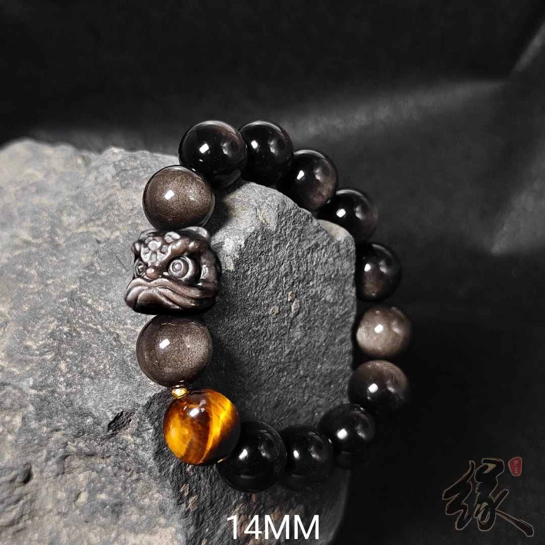 Fortune Lotus Women's Retro Easy Matching Natural Silver Stone Bracelet – Bracelet for tags